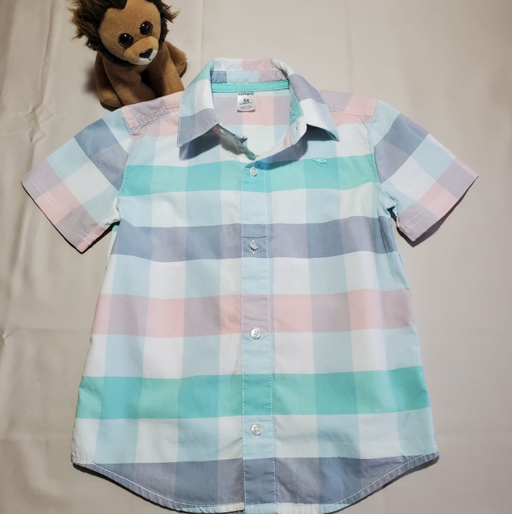 Boys Carter's Plaid Button-up Shirt